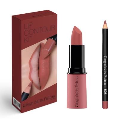 Diego Dalla Palma MU Lip Contour Kit Lipstick 505 + Dudak Kalemi 505 - Innocent Rose - Diego Dalla Palma