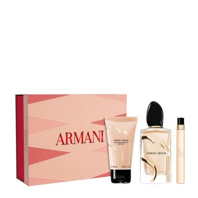 Giorgio Armani Si Edp 100 Ml + Body Lotion 50 Ml + Edp 10 Ml - Giorgio Armani