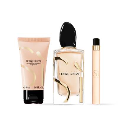 Giorgio Armani Si Edp 100 Ml + Body Lotion 50 Ml + Edp 10 Ml - 3