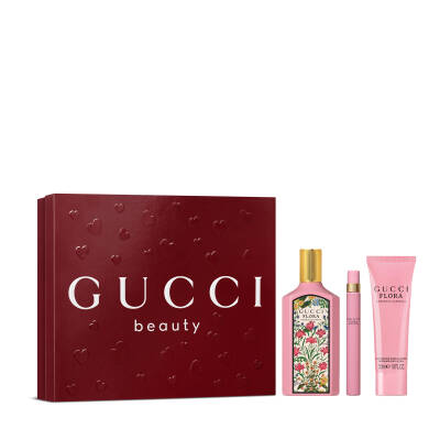 Gucci Flora Gorgeous Gardenia Edp 100 Ml + Body Lotion 50 Ml + Edp 10 Ml - 1