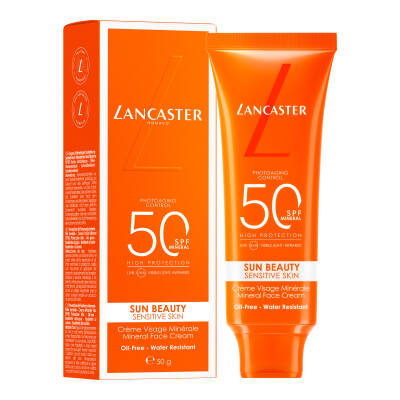 Lancaster Sun Beauty Sensitive Skin Mineral Face Cream SPF50 50 Ml - Lancaster 