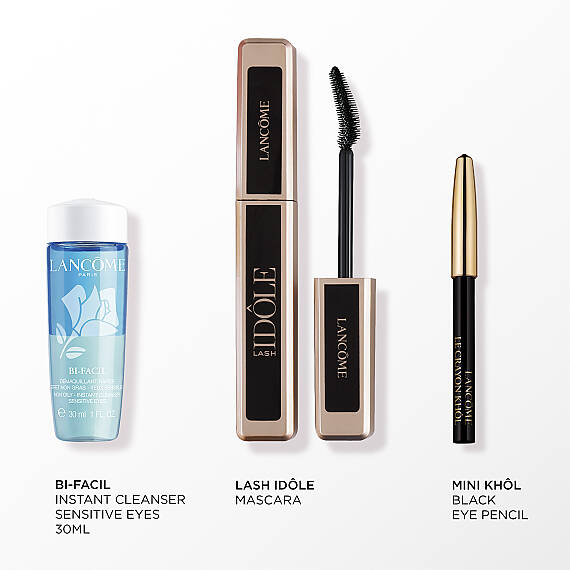 Lancome Lash Idole Maskara 01 + Mini Khol Black Göz Kalemi + BiFacil 30 Ml - 2