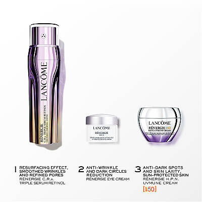 Lancome Renergie Triple Serum Retinol C.R.X 50 Ml + H.P.N UVMUNE SPF50 15 Ml + Yeux 15 Ml - 2