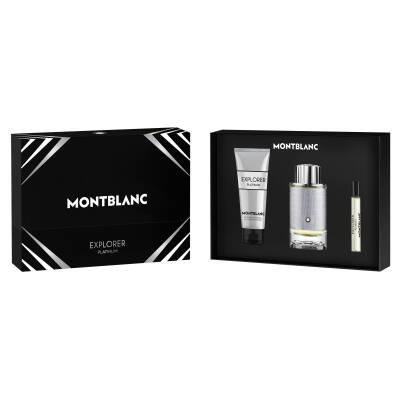 Montblanc Explorer Platinum Edp 100 Ml + Shower Gel 100 Ml + Edp 7,5 Ml - 1
