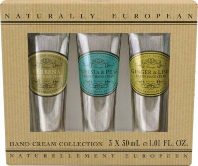 Naturally European Mini El Kremi Ginger & Lime - Verbena - Freesia & Pear Set 3 x 30 Ml - Naturally European