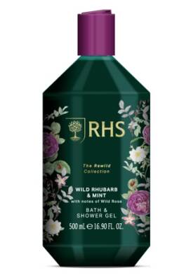 Rhs The Rewild Wild Rhubard & Mint With Notes Of Wild Rose Duş Jeli 500 Ml - Rhs