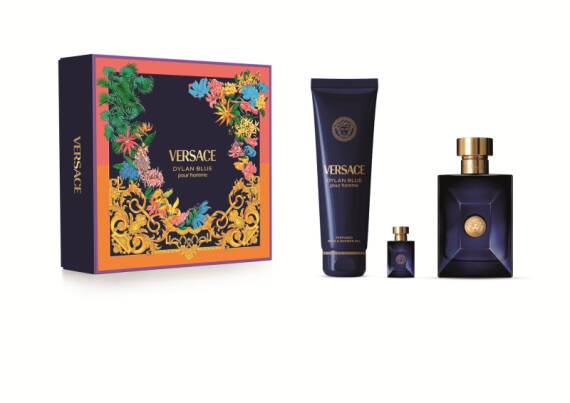 Versace Dylan Blue Pour Homme Edt 100 Ml + Shower Gel 100 Ml + Edp 5 Ml - 1