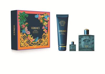 Versace Eros Edp 100 Ml + Shower Gel 100 Ml + Edp 5 Ml - 1