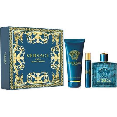 Versace Eros Edt 100 Ml + Shower Gel 150 Ml + Edt 10 Ml - 1