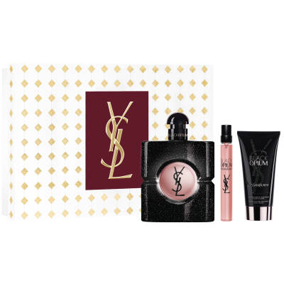 Yves Saint Laurent Black Opium Edp 90 Ml + Body Lotion 50 Ml + Edp 10 Ml - Yves Saint Laurent